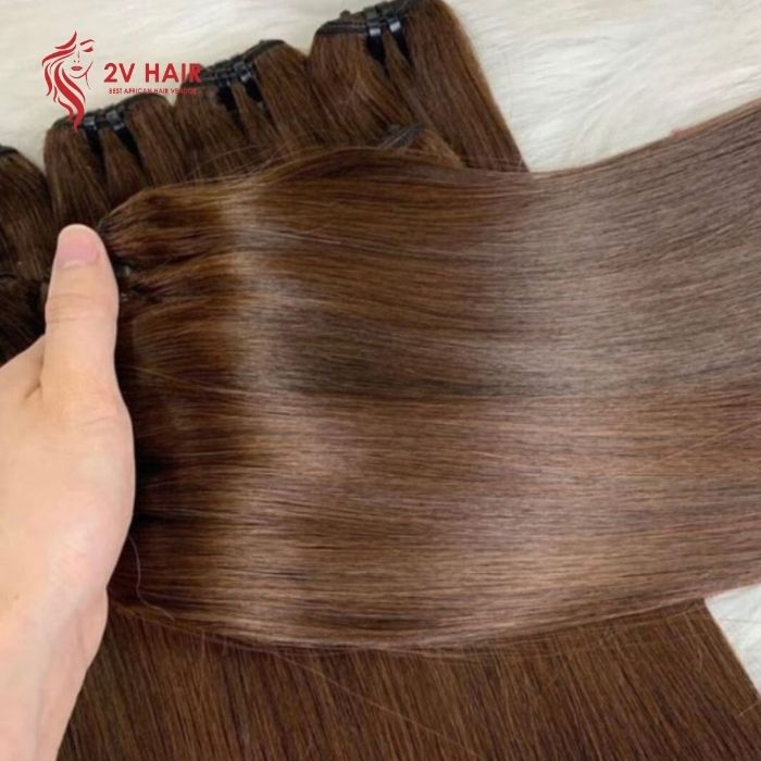 High quality Vietnamese Bone Straigh Colored Hair Weft