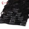 Premium Wavy Clip In Human Hair Extensions 1