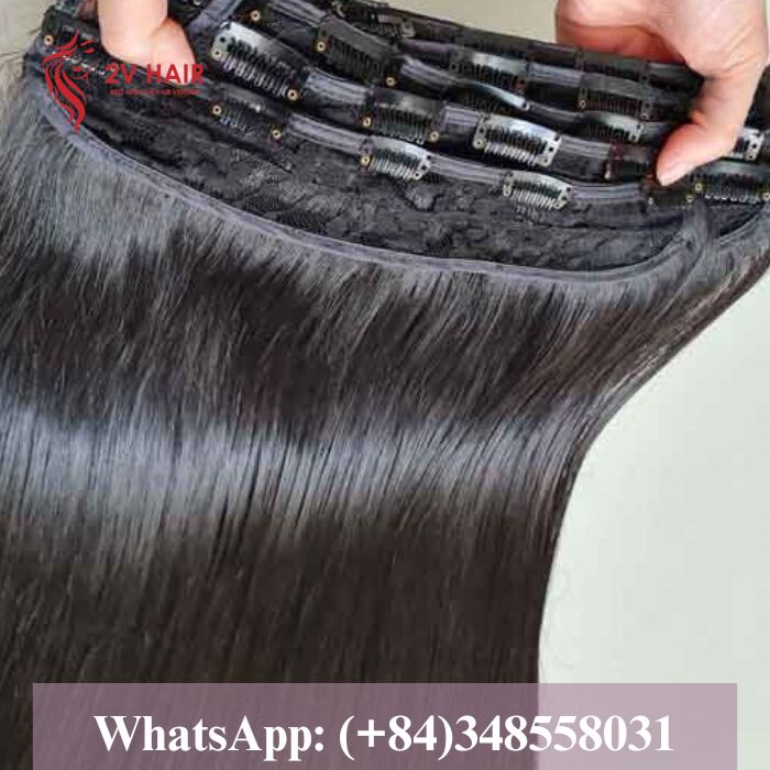 Top Quality Vietnamese Natural Clip in Human Hair Extensions