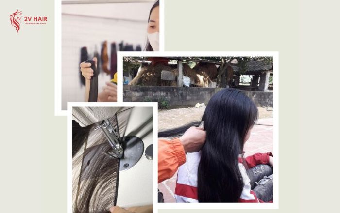 Raw Vietnamese hair is of its greatness due to a meticulous sourcing process, nature of Vietnamese woman hair and the tropical weather 