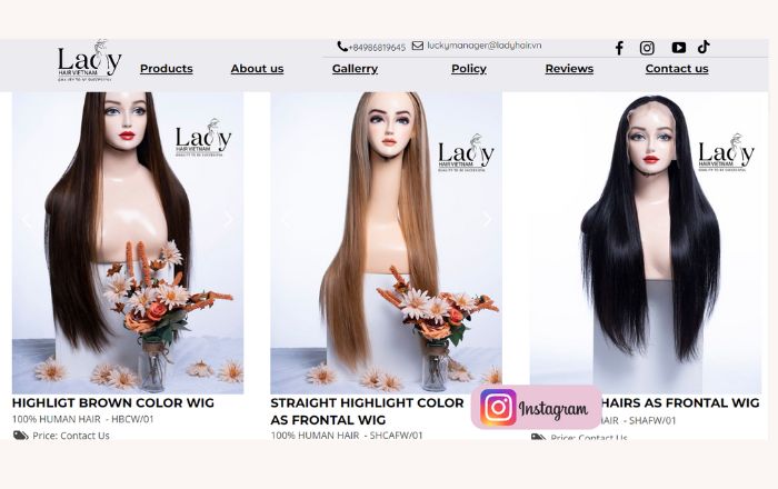 Some products of Lady Hair