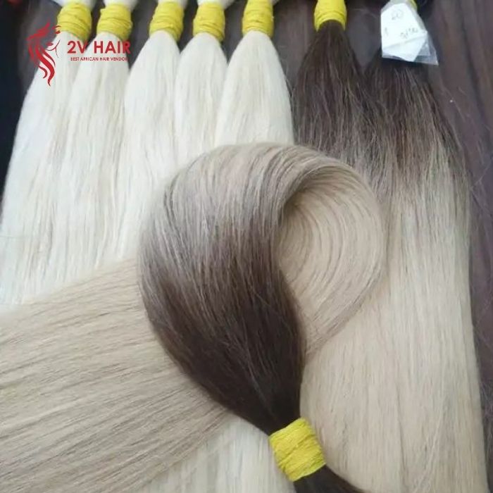 Vietnamese Bulk Straight Hair Ombre Color