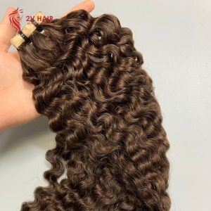 High-End Quality Curly Tape In Human Hair Extensions bia