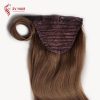 Luxury Clip In Ponytail Hair Extensions Brown Color 2