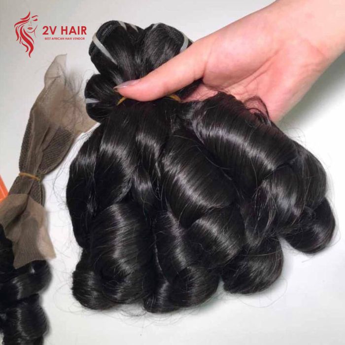 Superior Quality Funmi Curly Weft Human Hair 1