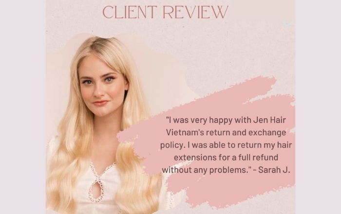 Jen Hair has a good returns and exchanges policy