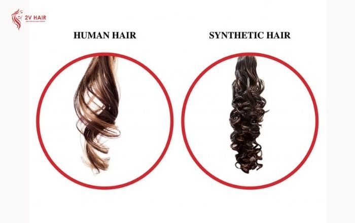 The different between human hair vs synthetic hair The difference between human hair vs synthetic hair