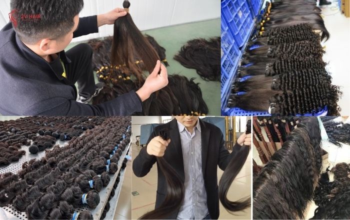 Chinese hair factories produce a wide range of hair products