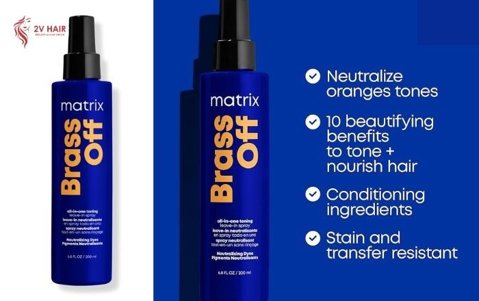 Matrix hair spray can eliminate orange tone