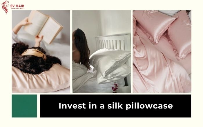 Use a silk pillowcase to sleep more easily Use a silk pillowcase to sleep more easily