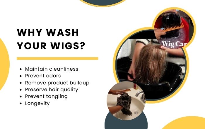 Regular washing gives the wig its best look 