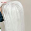 white hair topper
