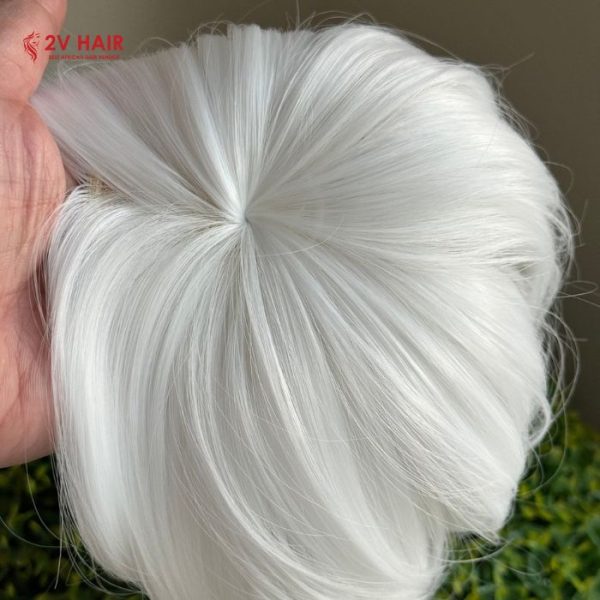 Wholesale Premium Quality White Hair Topper