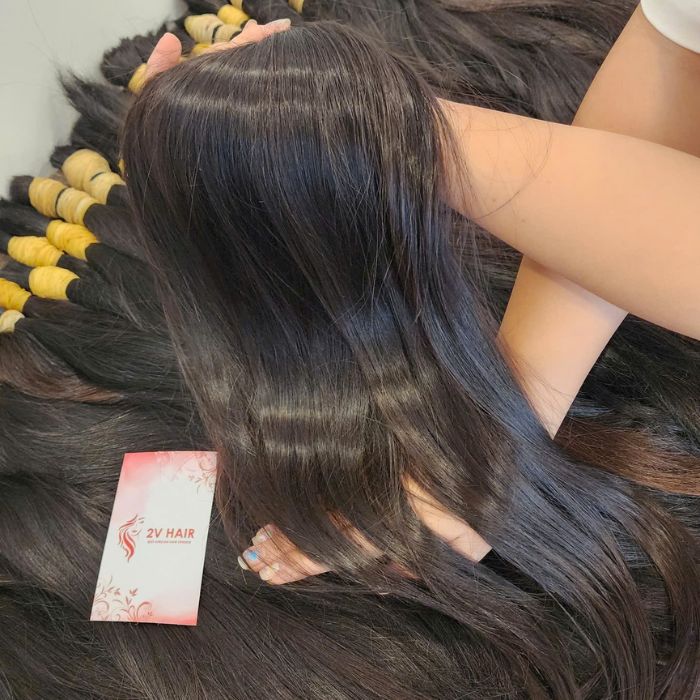 Raw hair from single donor 7