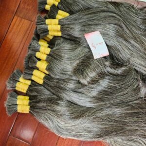 Raw grey human hair 1